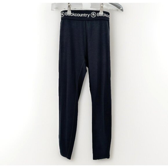 Backcountry Pants - Backcountry Spruces Mid-Weight Merino 3/4 Base Layer Bottoms Black sz XS Women's